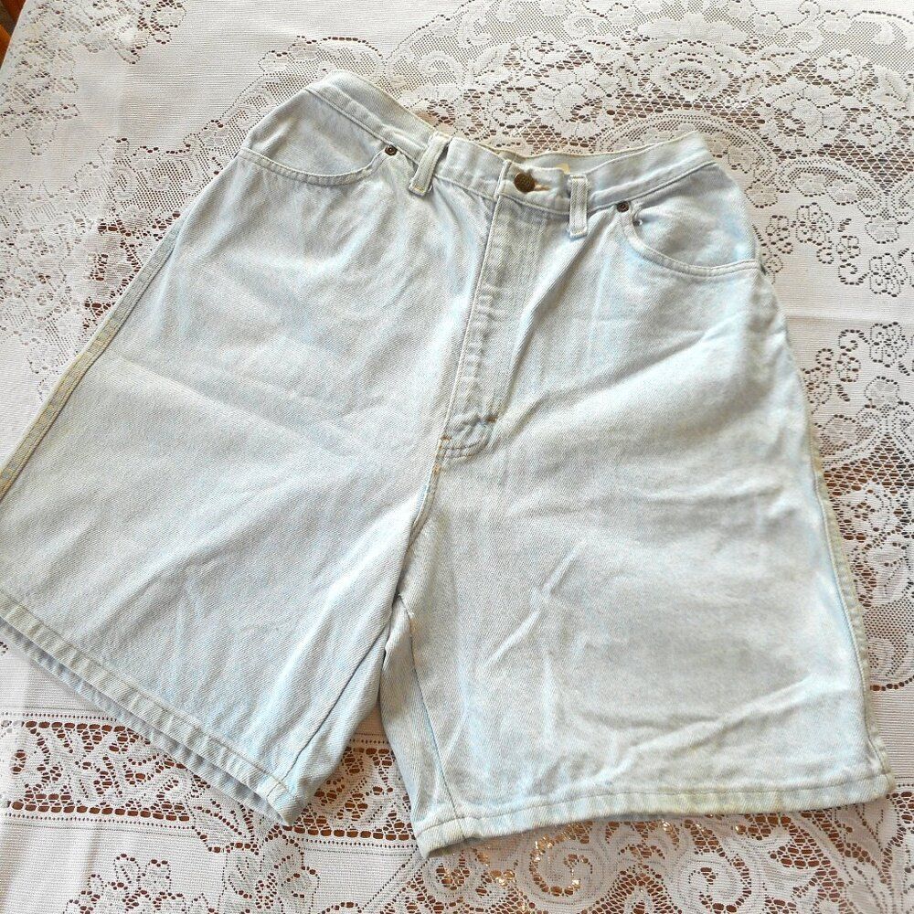 Vintage High Rise Jean Shorts 80s 90s USA made - Picture 2 of 3